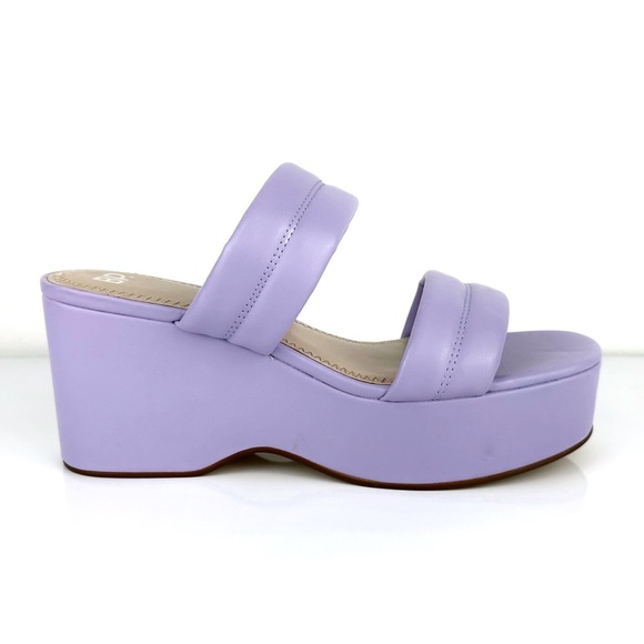 BP. Women's Raquelle Wedge Platform Slip On Sandals Purple Size 9 - Picture 3 of 11